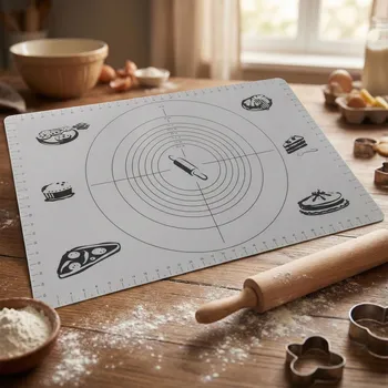 Kuchyňský vál Podložka na válení těsta BAKE GRAY 45 x 65 cm