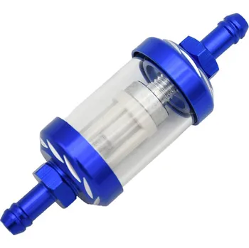 Palivový filtr Palivový filtr CNC modrá pro průměr hadičky 8 mm