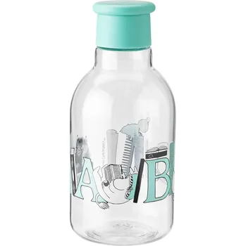 Láhev na vodu MOOMIN ABC 500 ml, tyrkysová, tritan, RIG-TIG