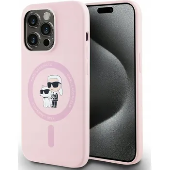 Pouzdro na mobilní telefon Zadní Kryt Karl Lagerfeld pro Apple iPhone 14 Pro Max růžový