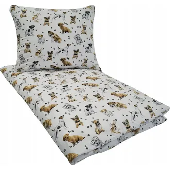 Povlečení Sada povlečení Głęboki Sen 100 x 160 cm bílá