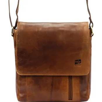 Pánská kožená taška Nordee hnědá KZ2249440
