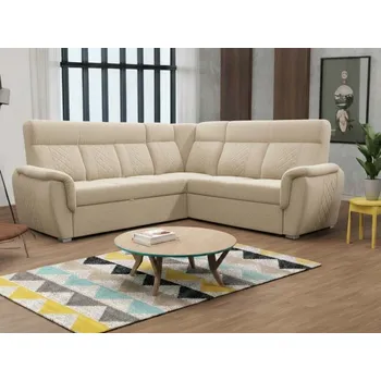 Sedací souprava Rohová rozkládací sedací souprava Boston - béžová Varianta: Pravá