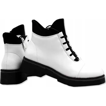 Dámská zimní obuv Dámské zateplené kotníkové boty Jezzi RMR 2435-4 - bílé 37