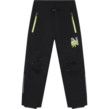 Chlapecké softshellové kalhoty nezateplené černé Kugo HK5301