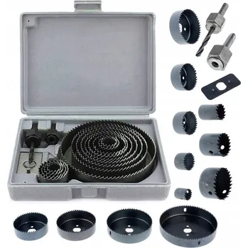 Vrták SADA KORUNOVÝCH VRTÁKŮ 16 kusů 19-127 mm KORUNKOVÝ VRTÁK NA DŘEVO FRÉZY KORUNOVÉ VRTÁKY