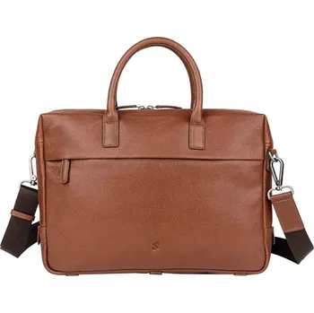 Pánská kožená taška na notebook Sparwell Support - koňak