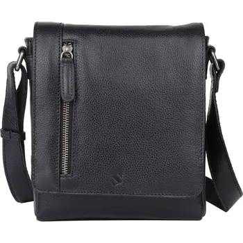 Pánská kožená taška přes rameno Sparwell Kenny - černá