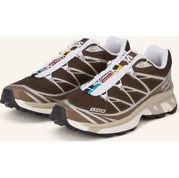 Dámská obuv Salomon Teniska Xt-6, tmavě hnědá / stříbrná / bílá