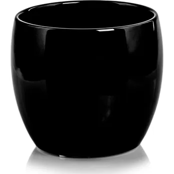 Květináč Černý keramický Květináč Polnix 12 cm x 14 x 12 cm
