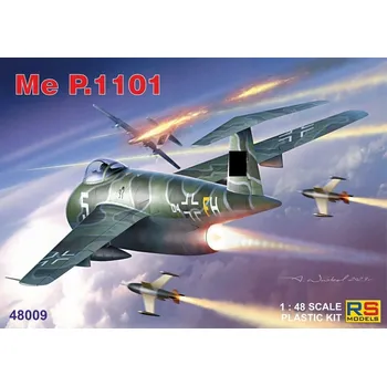 Plastikový model Messerschmitt Me P.1101 - RS Models 48009, měřítko 1/48