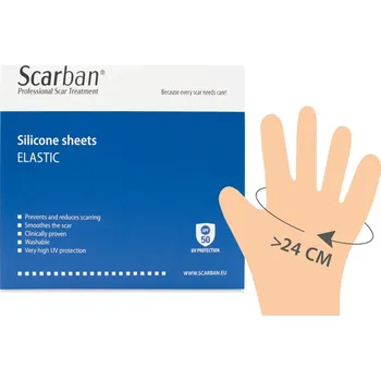 Krytí na ránu BAP Medical SCARBAN Glove - silikonová náplast rukavice