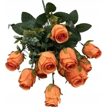 umělá květina Kytice umělých růží Umělá květina Růže x18 Do vázy 47 cm 18 ks