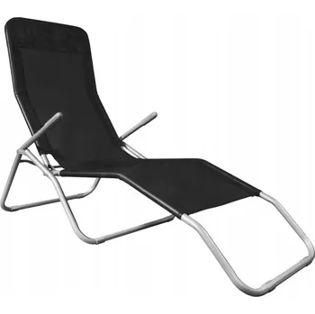 Zahradní lehátko Černé kovové Lehátko Goliat