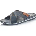 Pánská Pánské nazouváky RIEKER 21098-14 modrá S6 21098-14 BLUE F/S6 42