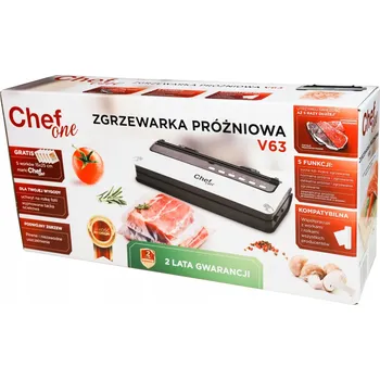 Vakuovačka Vakuová balička ChefOne V63 165W s řezačkou fólie + 5 sáčků a vakuová zátka
