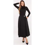 Černá dámská skládaná midi sukně s kapsami IT-SD-81036.32-BLACK Velikost: ONE SIZE