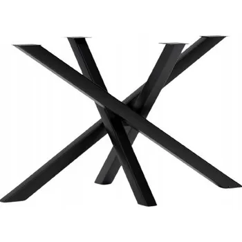 Psací stůl Kovová noha, kovový rám / podnoží pro stůl, psací stůl - Pająk (pavouk) styl loft, černá, nastavitelná