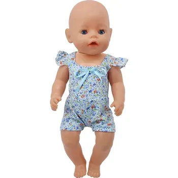 Doplněk pro panenku Oblečky pro American girl a Baby Born 43 cm Varianty: Letní overal s kytičkami