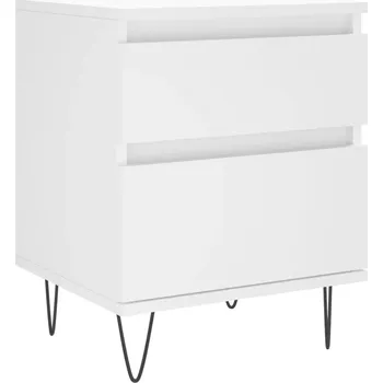 Noční stolek Noční stolek bílá 40x35x50 cm kompozitní dřevo