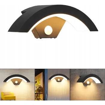 Venkovní osvětlení LED nástěnné svítidlo 18 W s pohybovým senzorem IP65 Venkovní lampa
