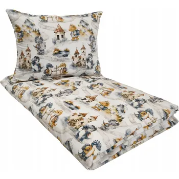 Povlečení Sada povlečení Głęboki Sen 100 x 160 cm béžová