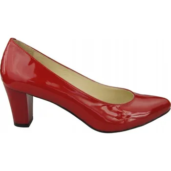 Dámské lodičky Lodičky kožené podpatek 6 cm 974 ElitaBut