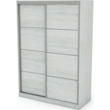 Šatní skříň Skříň eMeblast Posuvná 2D se zrcadlem vícebarevná 150 cm x 215 cm x 62 cm