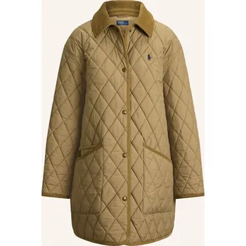 Dámský kabát Polo Ralph Lauren Dámský Prošívaný Kabát, olivová, 42
