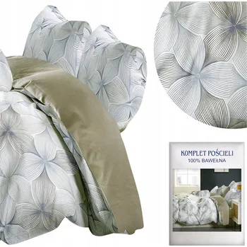 Povlečení Povlečení 160x200 Sada 3 dílná Bavlněný Satén Stylová Aida