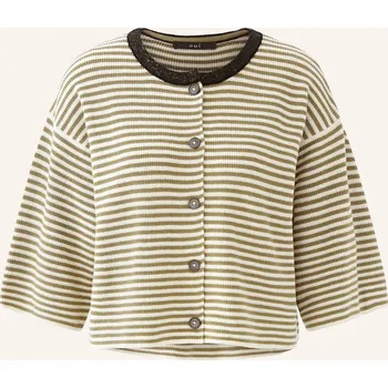 Dámský svetr Oui Dámský Svetr S Flitry, olivová / krémová, 40