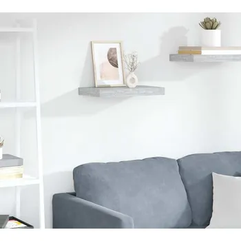 police vidaXL Plovoucí nástěnná police 40 x 23 x 3,8 cm MDF [323742] Barva: Betonová šedá