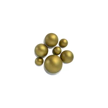 Čokoláda Čokoládová dekorace – Perleťové koule ZLATÉ