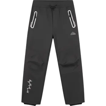 Dívčí oblečení Dětské softshellové kalhoty nezateplené šedé Kugo HK5303