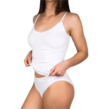 VoXX Košilka dámská bambusová BAMBOO SEAMLESS 013 bezešvá WHITE (bílá) Velikost: M-L