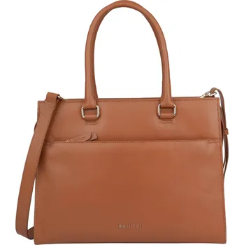 Kabelka Dámská kožená kabelka na notebook Bellicci Amanda - koňak