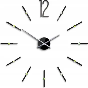Hodiny Nástěnné hodiny Volan černé 80 cm