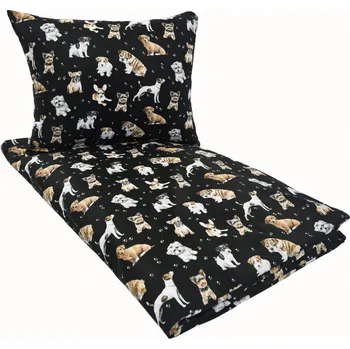 Povlečení Sada povlečení Głęboki Sen 100 x 135 cm černá