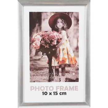 Rám na obraz FANDY Plastový rámeček Simple 2 10x15 3 stříbrný