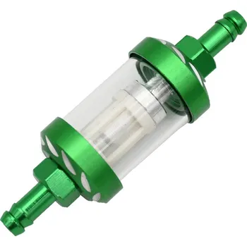 Palivový filtr Palivový filtr CNC zelená pro průměr hadičky 8 mm