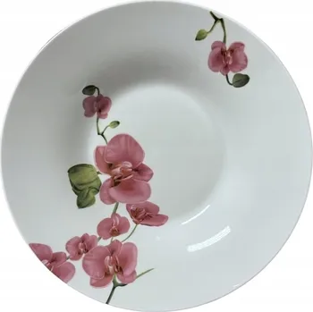 Talíř Hluboký talíř na polévku MM Glass Orchidej 23 cm