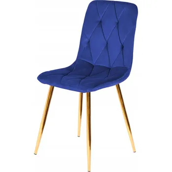Jídelní židle Židle Lugano modrý velur 1 ks