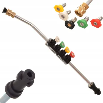 Příslušenství pro vysokotlaký čistič Nástavec s tryskou + SADA trysek pro vysokotlaké čističe KARCHER K2 K3 K4 K5 K6 K7 s rychlospojkou