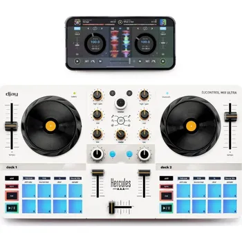 Hi-Fi komponenty Hercules DJ Control Mix Ultra, bílá