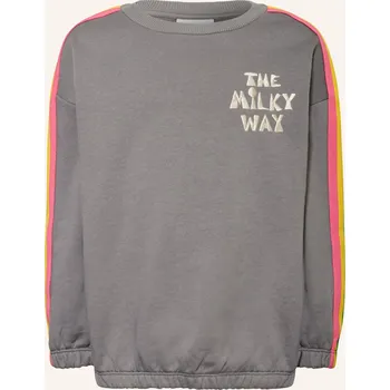 Dámská mikina Mini Rodini Dětská Mikina, šedá / krémová / růžová, 116