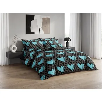 Povlečení Povlečení z mikrovlákna KASUGA tyrkysové Rozměr povlečení: 70 x 90 cm | 140 x 200 cm