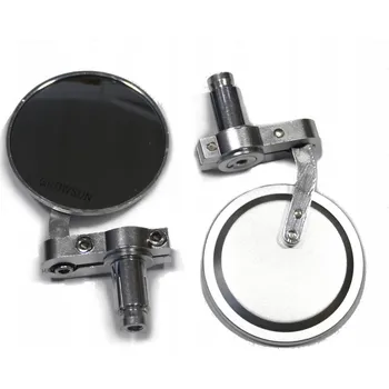 Zrcátko pro motocykl Zrcadlo ZRCÁTKA UNIVERZÁLNÍ CHROM CAFE RACER CUSTOM Bobber Chopper Motocykl