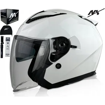 Helma na motorku MOTOCYKLOVÁ PŘILBA NX CITY OTEVŘENÁ S CLONOU vel. S