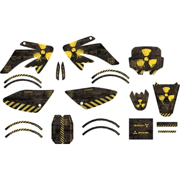 Polep vozidla Polepy pitbike CRF70 Atomic 3M