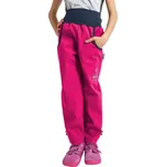 UNUO Dětské softshellové kalhoty bez zateplení Basic, Fuchsiová 5 LET RŮŽOVÁ